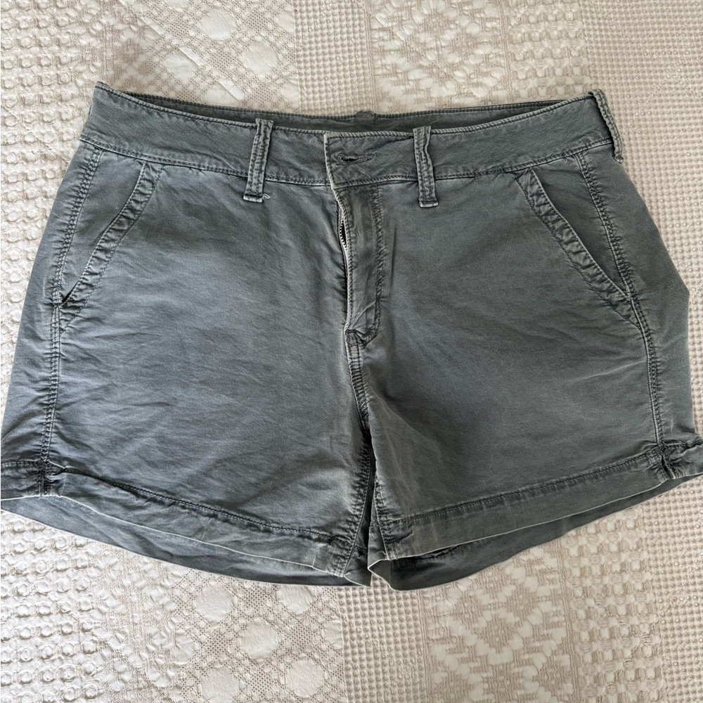 American Eagle Midi Shorts Slate Gray Women's size 8